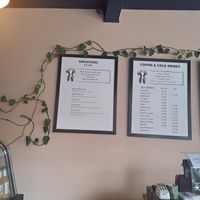 Drinks menu at Parlé Pantry in West London