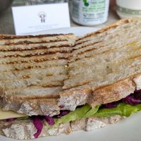 Pastrami sandwich (can be improved) at Parlé Pantry in West London