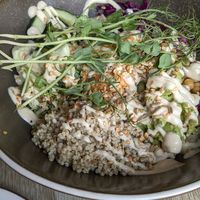 Quinoa bowl at Parlé Pantry in West London