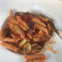 Penne Arrabiata at Olive in Sveti Stefan