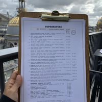 Menu. Some vegan options at Supernature in Paris