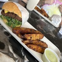 Vegan brekkie Sandwich with potatoes  at New General in Winter Park