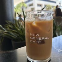 Iced latte   at New General in Winter Park