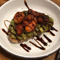 Avocado taste with balsamic drizzle at New General in Winter Park