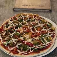 ‘Mozzarella’ pizza at Earth Cafe and Market in Canggu