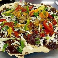 vegan tlayuda at Plant City in Providence