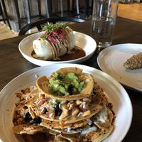 Delicious nachos and a burrito! at Plant City in Providence