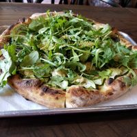 Pesto pizza at Plant City in Providence
