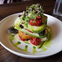 HEIRLOOM TOMATO + ZUCCHINI LASAGNE at Plant City in Providence