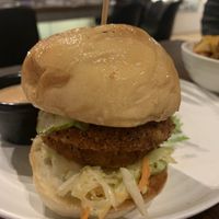 Tofu chicken sandwich AMAZING at Plant City in Providence