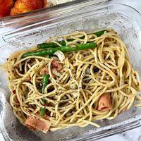 Signature aglio olio at Food in The Woods 小树林 in Northeast Singapore