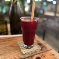 Beet carrot lime juicee  at Farm To Table in Phnom Penh