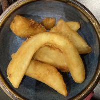 Plain chips at Y Banc in Porthmadog