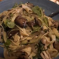 Wild mushroom pasta with truffle oil  at The Yellow Pepper in Letterkenny