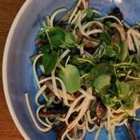 Wild mushroom pasta, truffle oil at The Yellow Pepper in Letterkenny