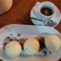Vegan affogato at The Yellow Pepper in Letterkenny