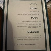 Vegan menu  at The Yellow Pepper in Letterkenny
