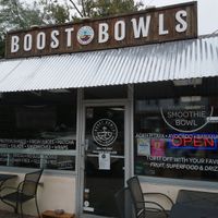 Front door and street view at Boost Bowls in Bethel