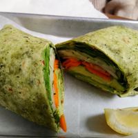 Avocado wrap no cheese at Boost Bowls in Bethel