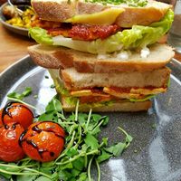 Tofu sándwich at Indigo Greens - Duke St Market in Liverpool