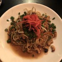 Veggie yakisoba noodles at Anju Noodle Bar in Kittery