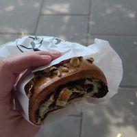 Brioche with chocolate and hazelnuts at Piekarnia Aromat in Warsaw