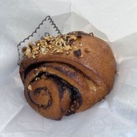 Brioche with chocolate and nuts  at Piekarnia Aromat in Warsaw