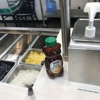 Vegan chocolate sauce! at Natural Yogurt Selections in Anchorage