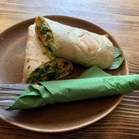 Big breakfast wrap  at Sacred Space in Hebden Bridge