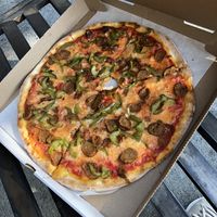 sausage and pepper   at Union St. Pizza in Brooklyn