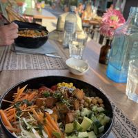 Our poke bowls looked good  at Know Where in Hyeres