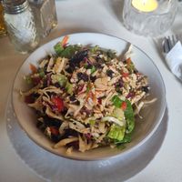 Mixed salad with nuts ans dried fruits at Yiasemi in Athens