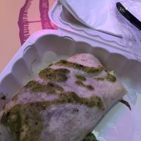 Black bean and potato burrito!! at Gonzalez y Gonzalez in Las Vegas