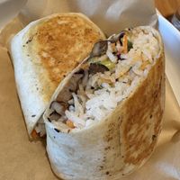 Tofu mushroom burrito   at Labyrinth Press Company in Jamestown