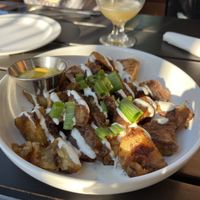 War Fries with mustard on the side (Our Favorite!)  at Labyrinth Press Company in Jamestown