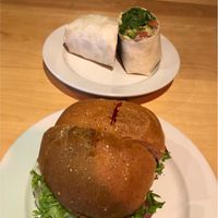 Two dishes at Labyrinth Press Company in Jamestown