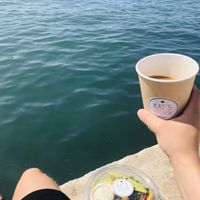 Mango & avo bowl + coffee  at Kat's Kitchen Grab'N'Go in Split