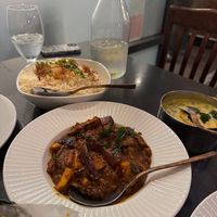 eggplant curry at Masala Spice in Goleta