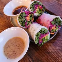 Rice paper rolls at Pholklore in Torquay