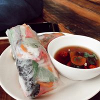 Tofu rice papers!  at Pholklore in Torquay