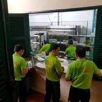 trainee youth in the kitchen at Romdeng in Phnom Penh