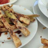 Berenjenas con miel at Bar Canijo in Algodonales