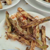 Berenjenas con miel at Bar Canijo in Algodonales