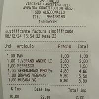  at Bar Canijo in Algodonales