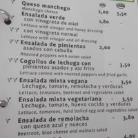 Menu (1) at Bar Canijo in Algodonales
