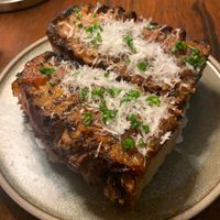 Garlic bread  at Ballard's in Thornbury
