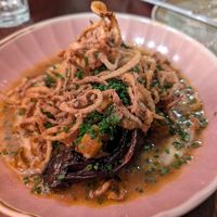 6-hour braised bourguignon cabbage with crispy onions at Ballard's in Thornbury
