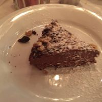 vegan chocolate mousse.  at Bacio Italian Restaurante in Erdenheim