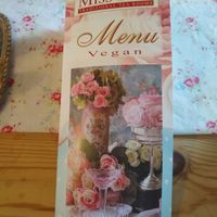 Vegan menu at Miss B's Tea Room in Melton Mowbray