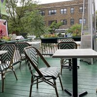 Outdoor seating   at Hello 123 in Montreal